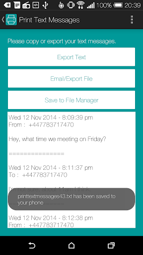 【免費通訊App】Print Text Messages - Free-APP點子