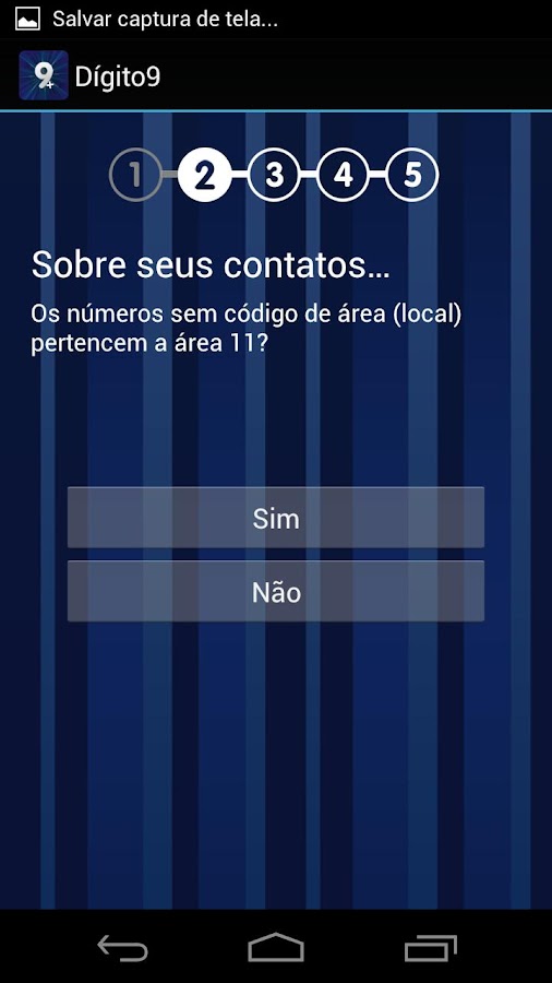 Tela App Dígito9 - Google Play