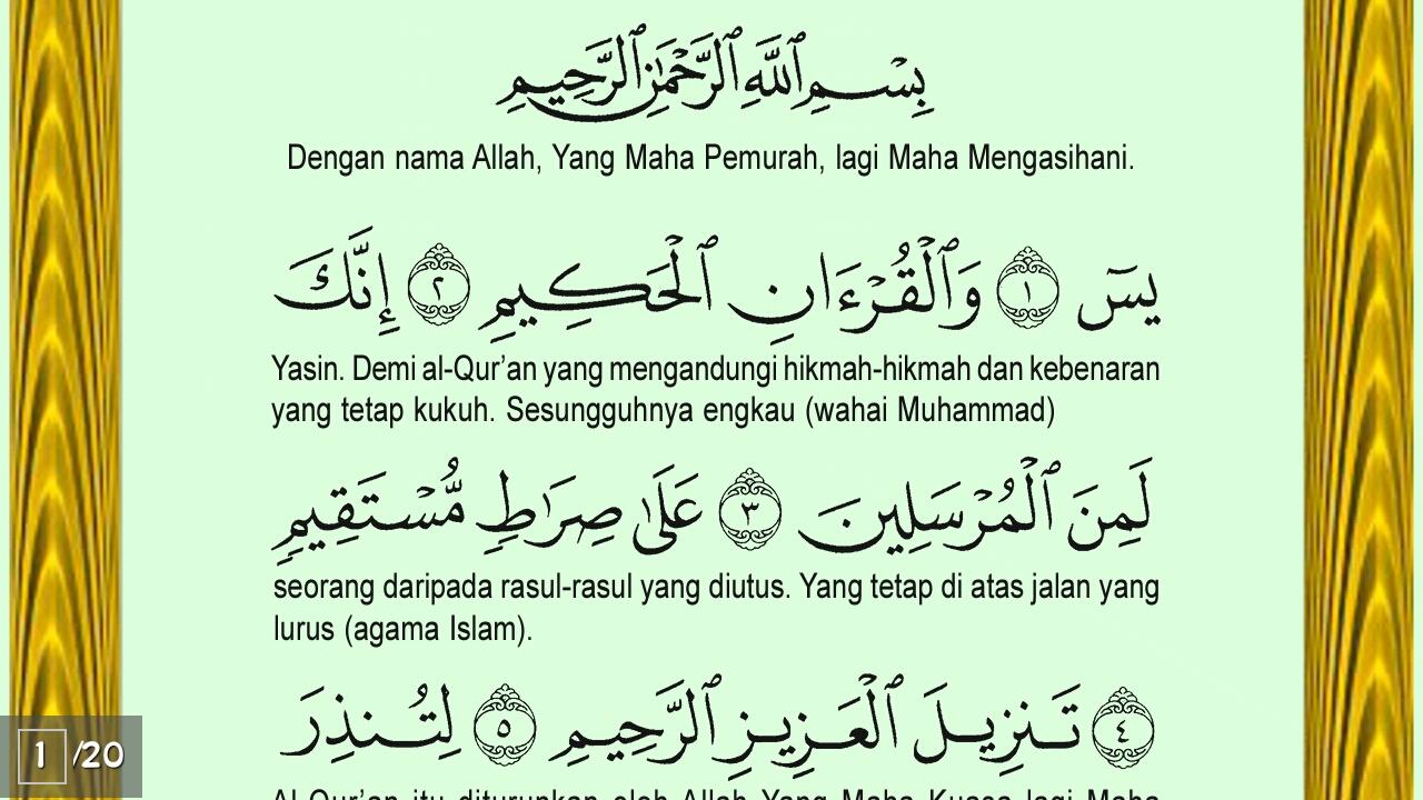 Ammco Bus Download Bacaan Surat Yasin Dan Terjemahannya