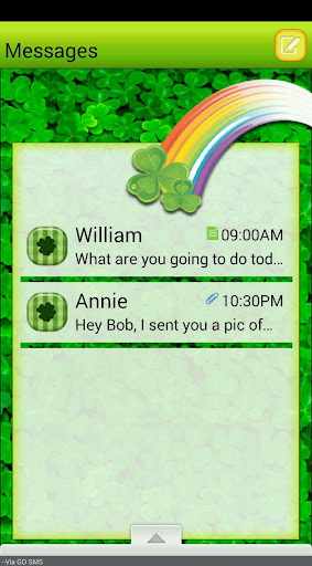 LuckyClover GO SMS THEME