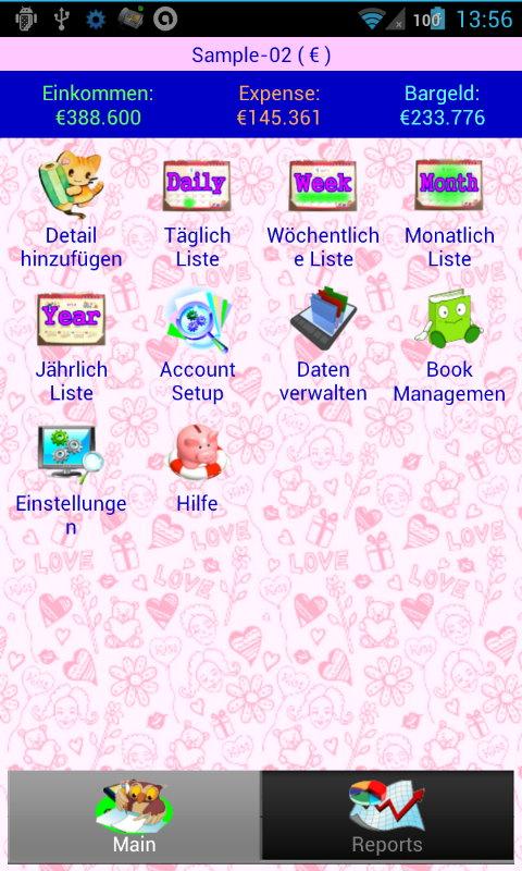 Android application Easy Home Budget Book &amp; Asset screenshort