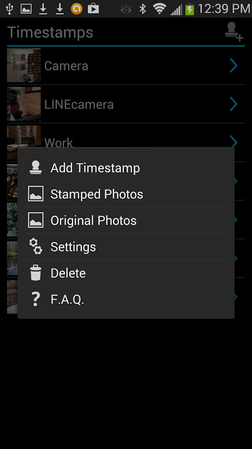 Camera Timestamp Add-on - screenshot