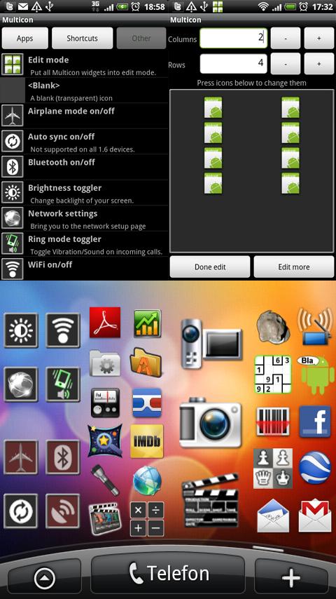 Multicon Widget Android