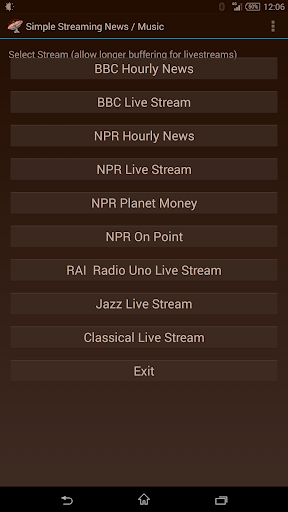 Simple Streaming News Music