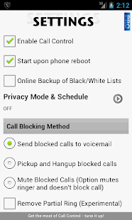 Call Control - Call Blocker - screenshot thumbnail