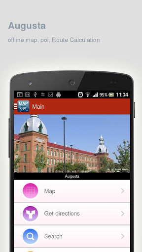 Augusta Map offline