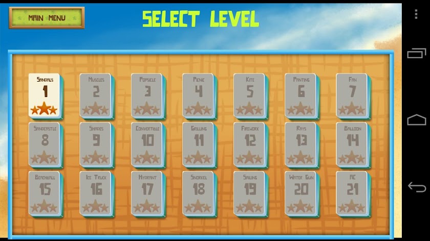 Mahjong Summer Unlocked Screen 2