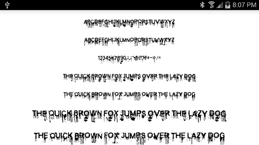 Halloween Fonts for FlipFont