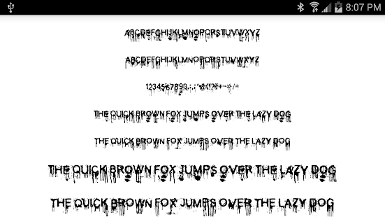 Halloween Fonts for FlipFont - náhled