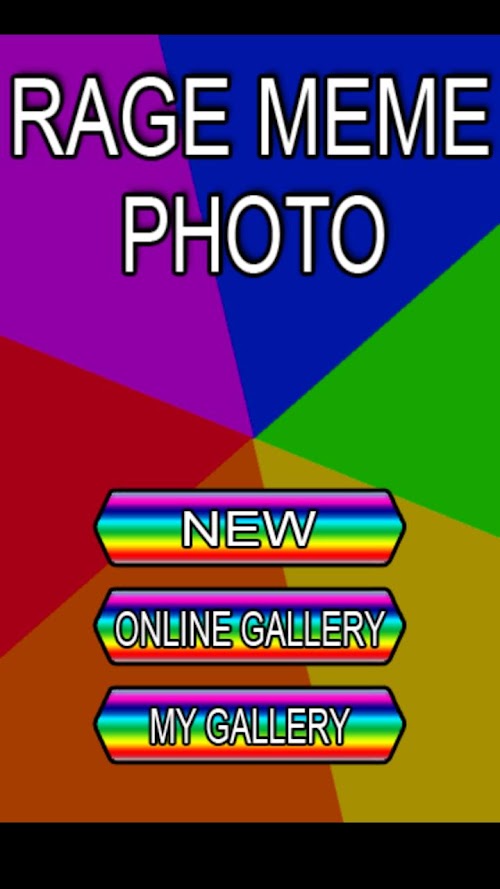 Android application Rage Meme Photo Free screenshot