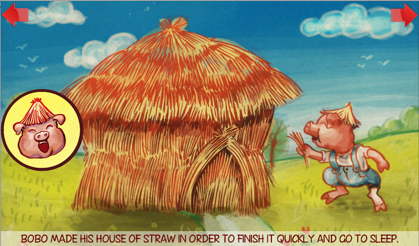 "The three little pigs" tale Screen 2