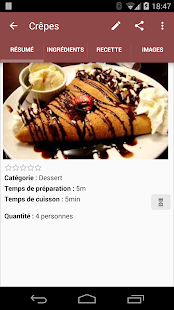  Mes Recettes (Gestionnaire) – Vignette de la capture d'écran  