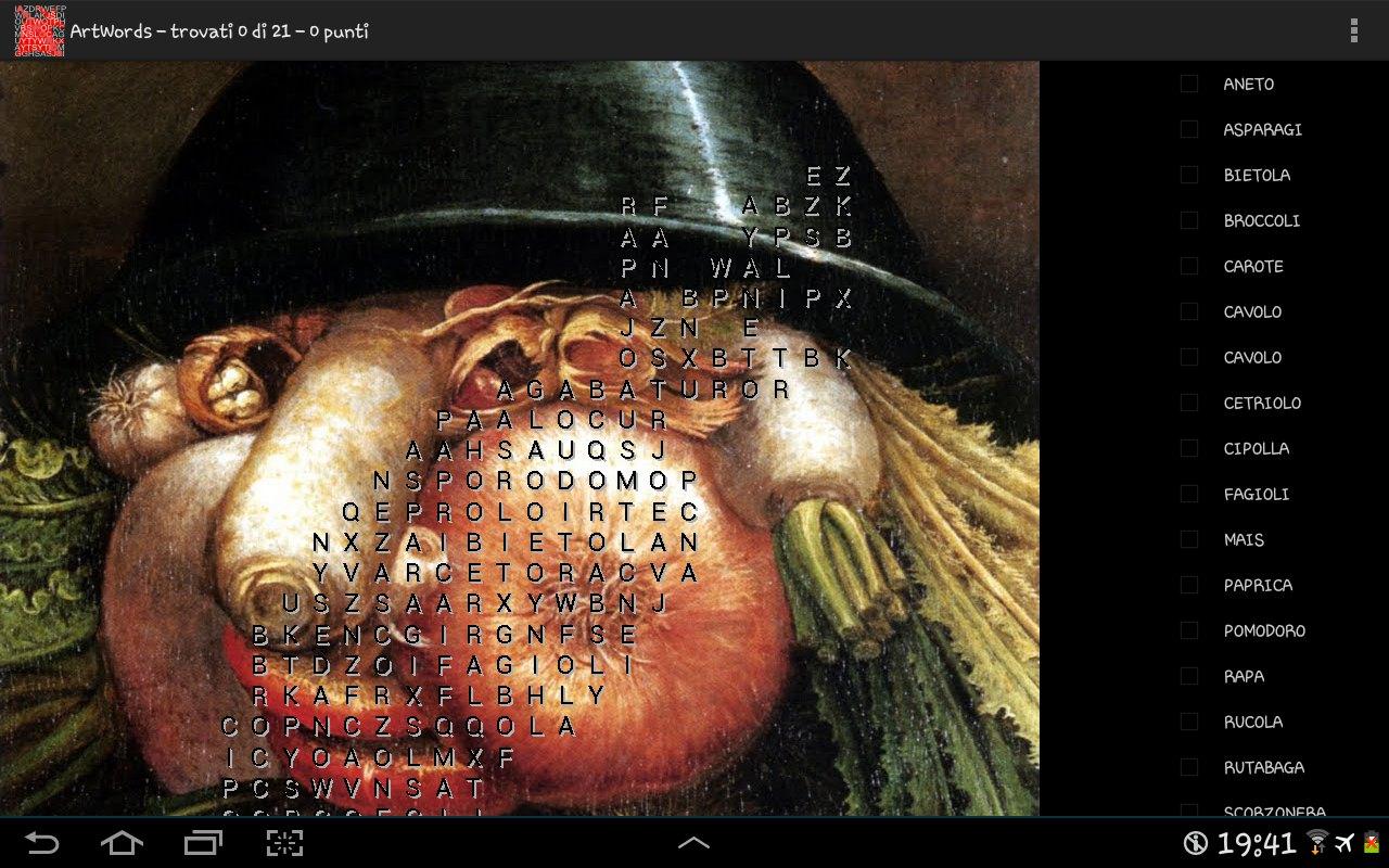 Android application ArtWords word search screenshort