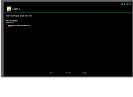 Try & Learn C on Android Screenshots 0