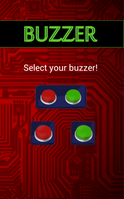 Android application Buzzer screenshort