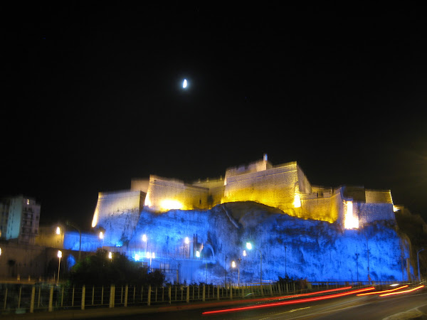 A long exposure of the Abbey of St. Victor in Marseille.
