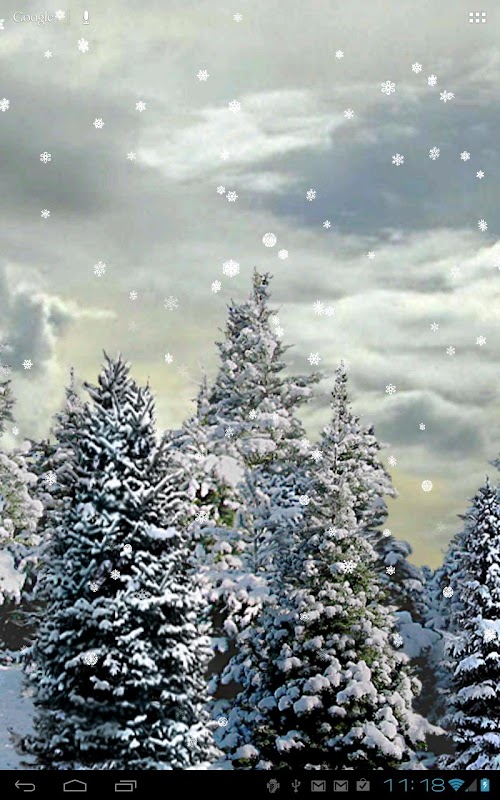 Android application Snowfall Free Live Wallpaper screenshort