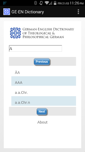 GE-EN Dictionary