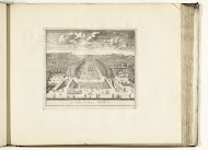 Gezicht op de watervallen en vijver in de tuin van het paleis van Fontainebleau, 1726