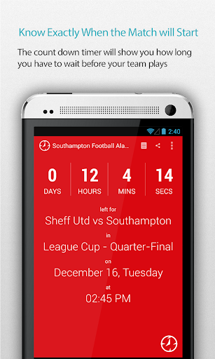 Southampton Football Alarm