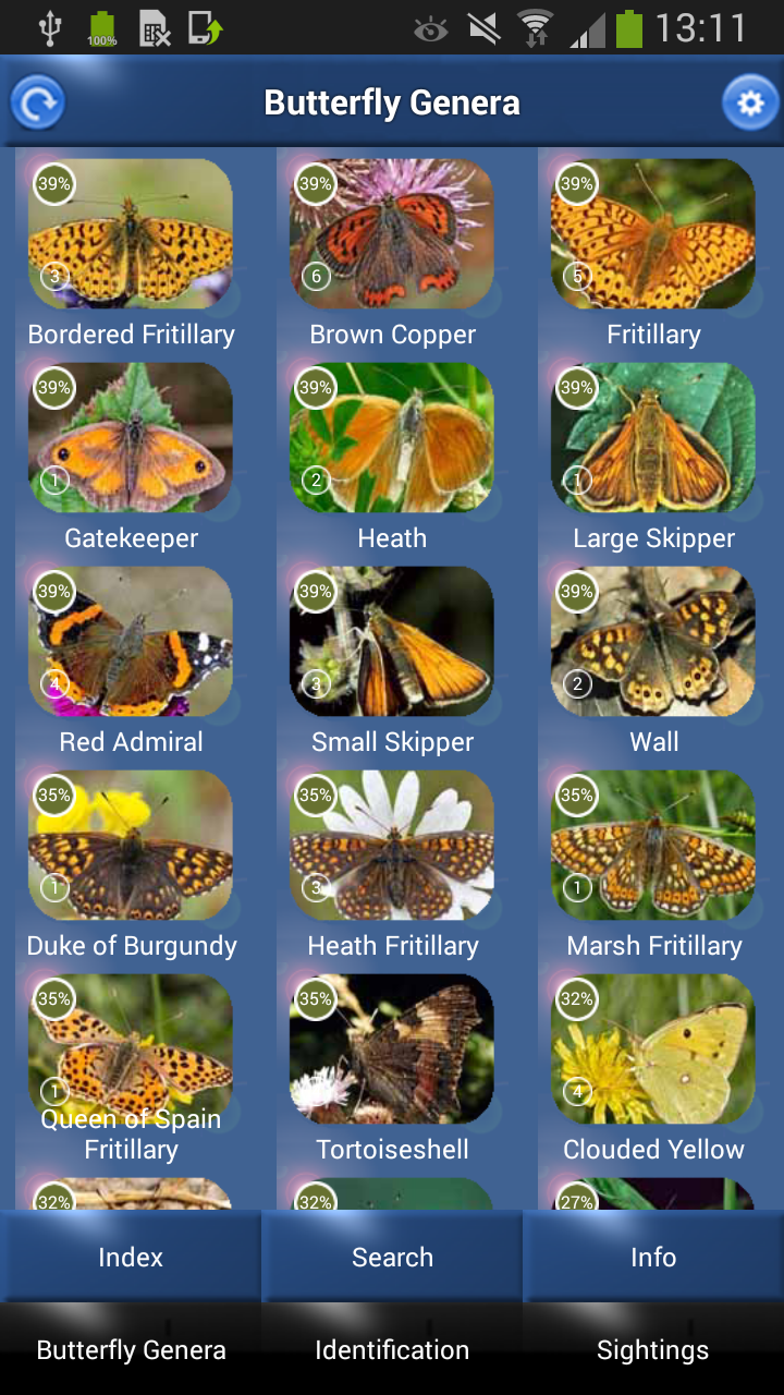 Butterfly Id - British Isles Screen 1