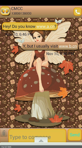 AutumnFlowers GO SMS THEME