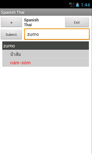 Spanish Thai Dictionary