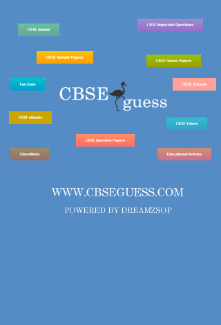 CBSE Guess