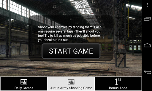 Justin Army Shooting Game