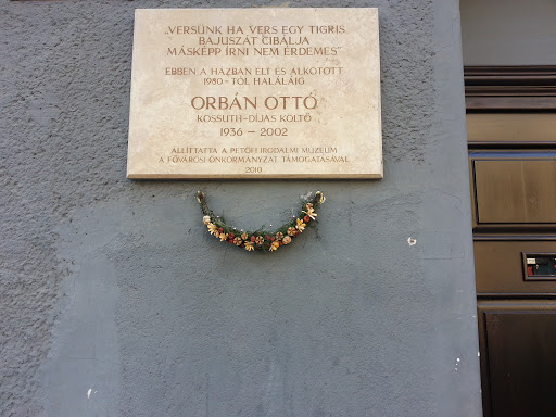 Orbán Ottó Emléktábla