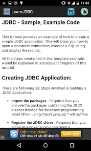 Learn jdbc Screenshots 2