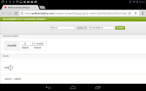 Trig Identities Calculator