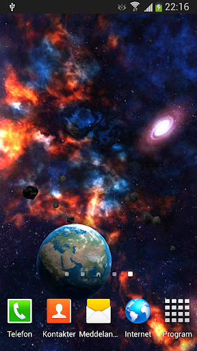 3D Space Live Wallpaper