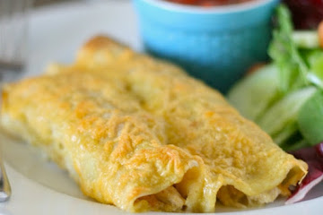 Green Chile Pork Enchiladas