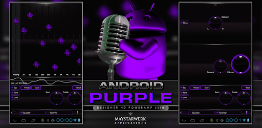 Изображения poweramp skin android purple на ПК с Windows