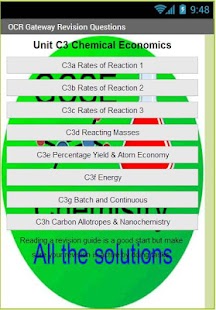 OCR GCSE Chemistry C3 Revision Screenshots 0