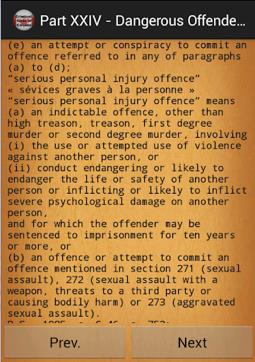 【免費書籍App】Criminal Code of Canada-APP點子