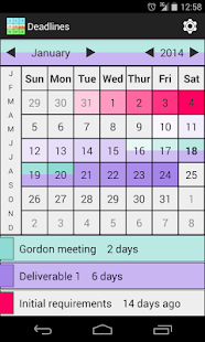 Deadlines Calendar Screenshots 3