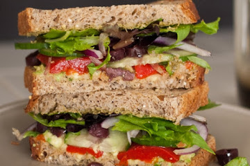 Simple Greek Avocado Sandwich