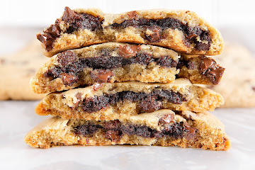 Brownie Stuffed Chocolate Chip Cookies