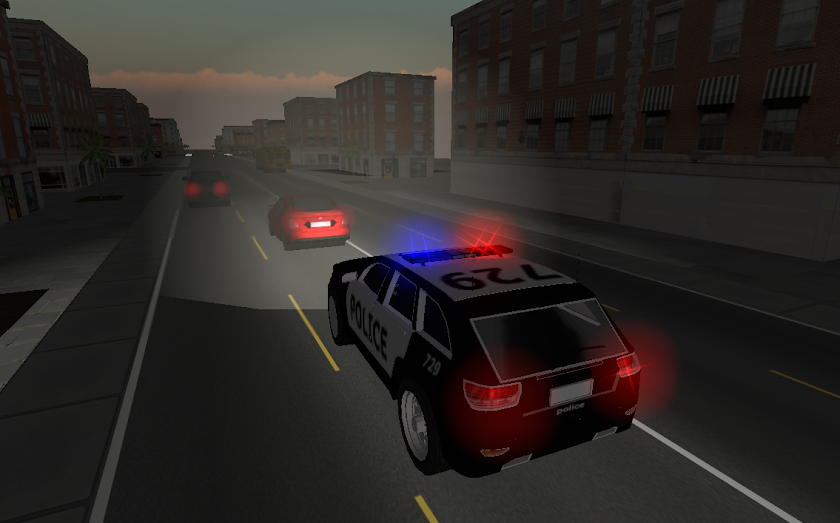 Police Car Driver 3D Screen 3