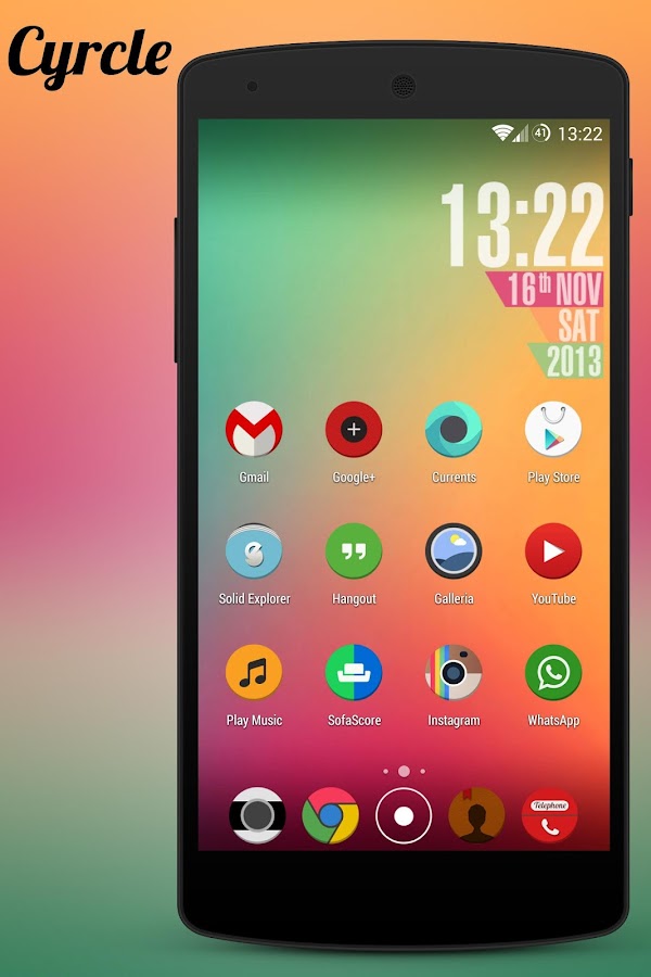 Cyrcle Icon Theme Apex Nova Go v3.1 APK