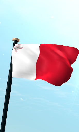 Malta Flag 3D Free Wallpaper