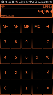 Free Download SCalc Neon Orange APK for PC