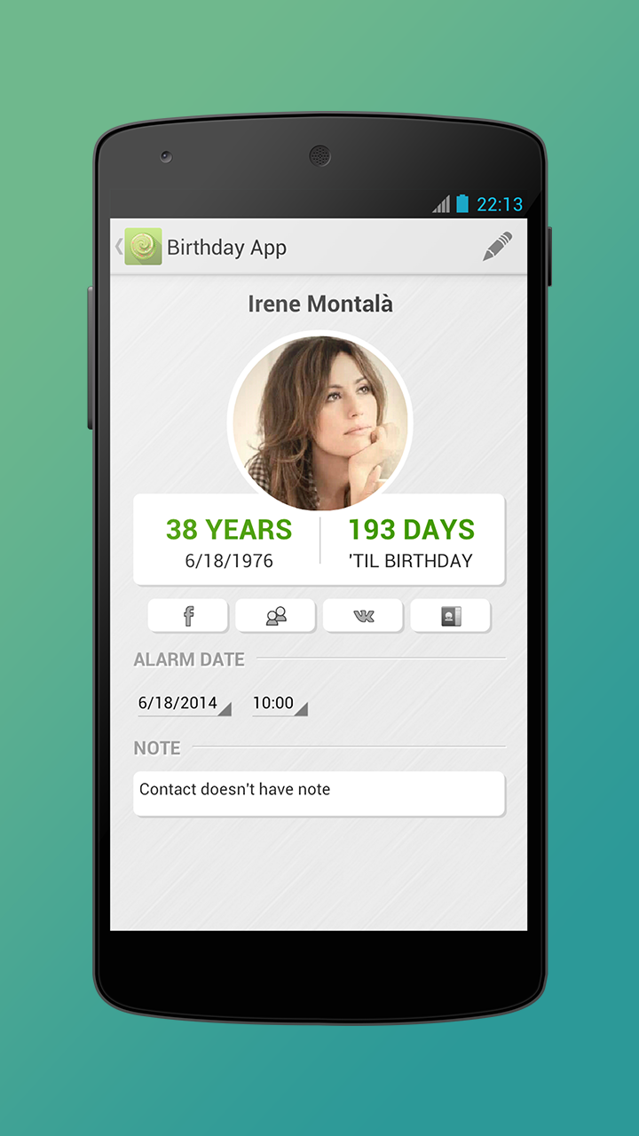 Birthday App Screen 3