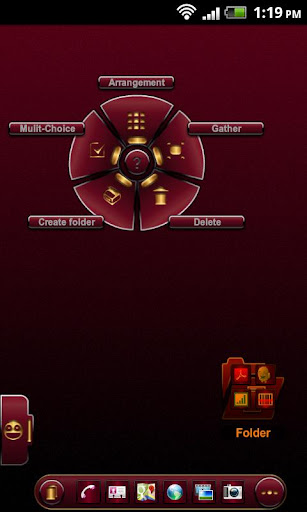 【免費個人化App】TSF Shell Theme Burgundy HD-APP點子