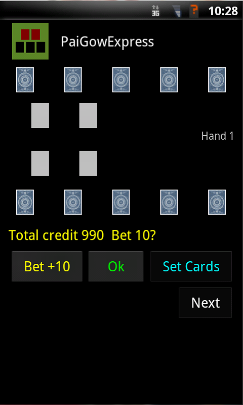 Pai Gow Express Screen 1