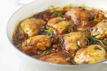 Rosemary chicken with tomato sauce