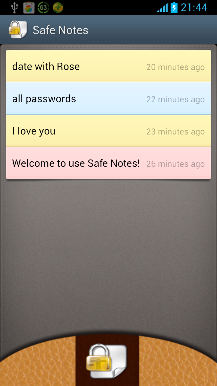 Safe Notes Pro Screen 2