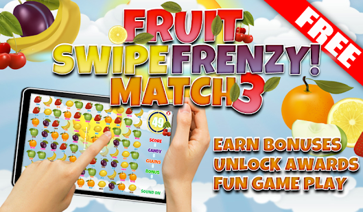 FREE Fruit Swipe Frenzy Match3 Screenshots 4